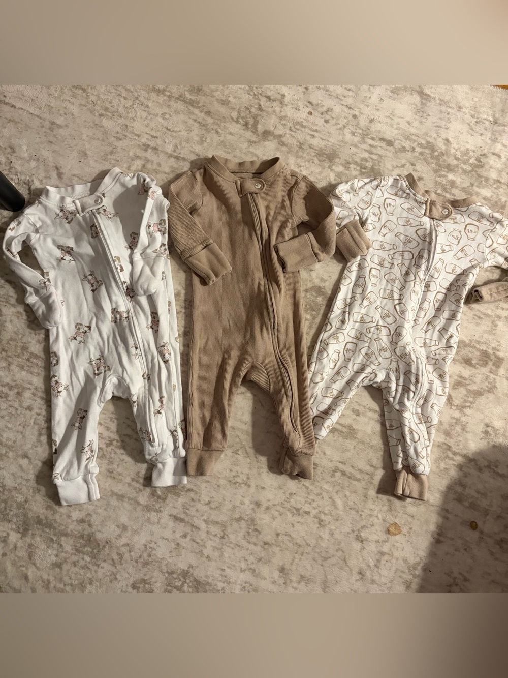 Burt’s Bees Baby Sleepers x 3 0-3 months